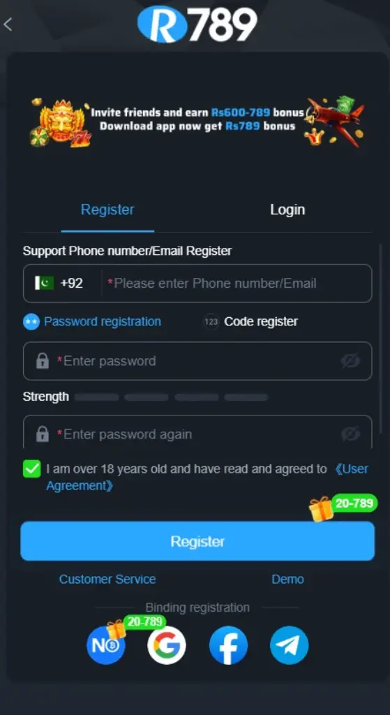 999YO Game Register & Login